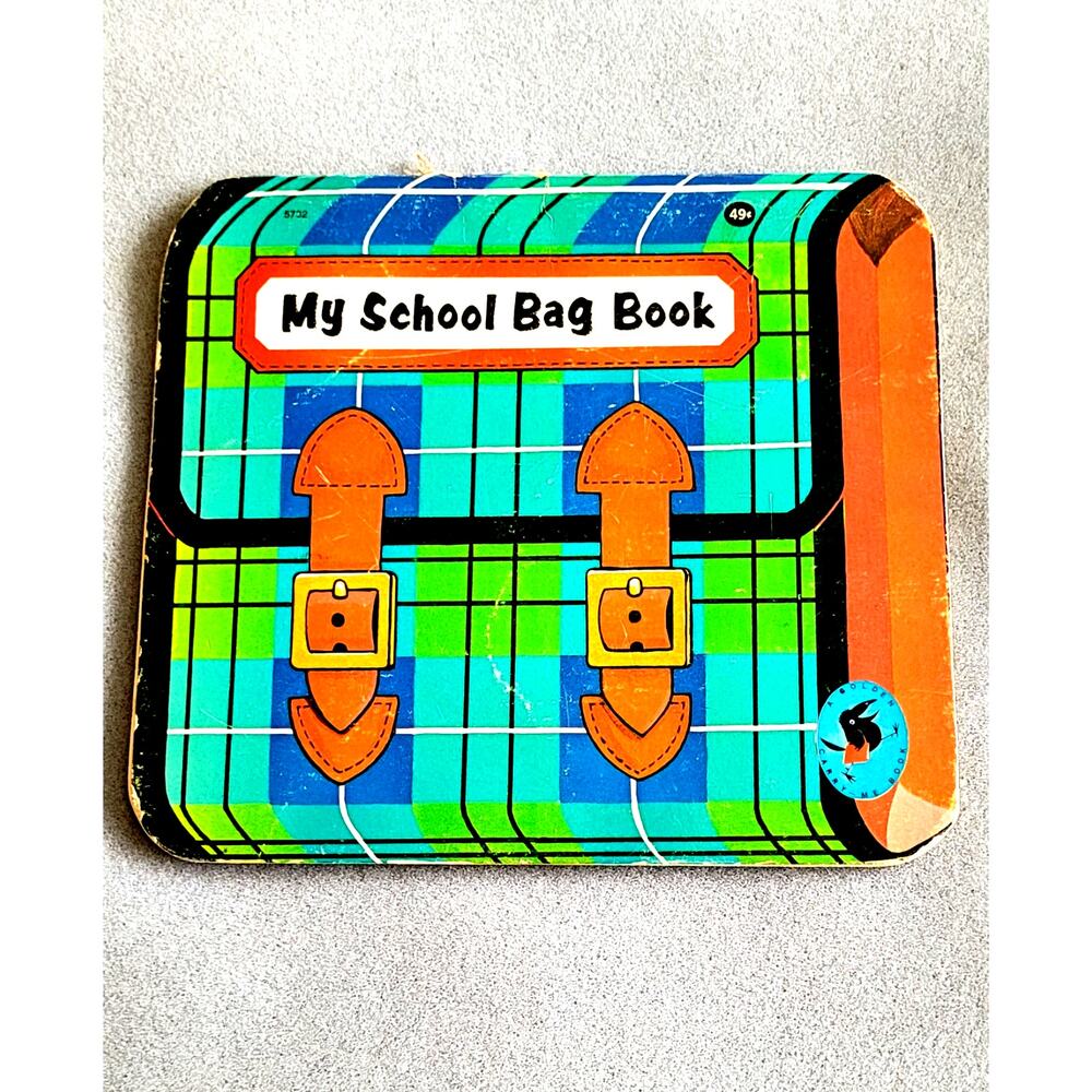 GOLDEN PRESS My School Bag Book by Kathleen N Daly Childrens Paperback --1967